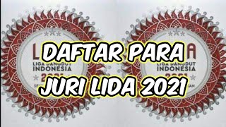 DAFTAR PARA JURI LIDA 2021 [upl. by Viglione730]