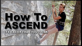 How To Ascend A Climbing Rope Its Easier Than You Think [upl. by Itnahs]