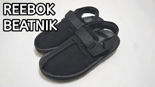 【BUYING ITEM】商品紹介「Reebok BEATNIK」 リーボック ビートニック サンダル レザー ブラック [upl. by Yukio540]