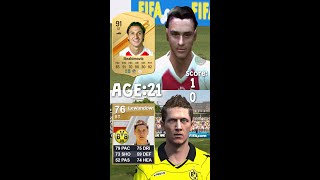 IBRAHIMOVIC vs LEWANDOWSKI at every age in FIFA fc24 fifa eafc24 ibrahimovic lewandowski [upl. by Akeyla882]