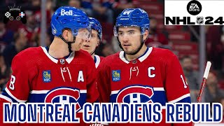 YOUNGEST NHL TEAM  MONTREAL CANADIENS REBUILD NHL 24 [upl. by Leund]