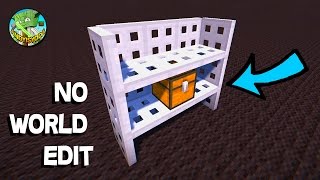 MAKE VERTICAL IRON TRAPDOOR SHELVES  no world edit [upl. by Aicirtak]