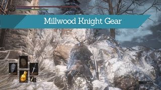 Dark Souls 3  Ashes of Ariandel  Millwood Knight Gear [upl. by Meeka]