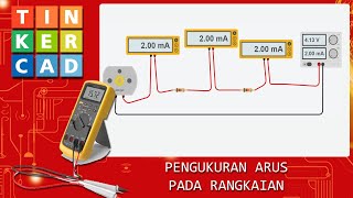 10 AMPEREMETER  Mengukur Arus pada Rangkaian Sederhana  Simulasi Tinkercad [upl. by Welford]