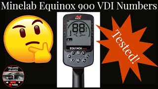 Minelab Equinox 900 VDI Number Testing [upl. by Lapham658]