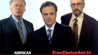 Martin Sheen Bradley Whitford and Richard Schiff on the Employee Free Choice Act [upl. by Etnaled126]