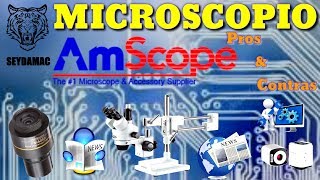 Microscopio AmsCope Pros amp contras y Uso [upl. by Strephon347]