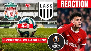 Liverpool vs LASK Linz 40 Live Stream Europa League Football UEL Match Score reaction Highlights [upl. by Anitsua]