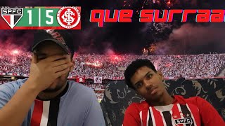 QUE SURRA REAÇÕES SÃO PAULO 1 X 5 INTERNACIONAL ADEUS TÍTULO [upl. by Juliette]