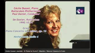 Cecile Ousset 1990 Rotterdam Grieg Piano Concerto [upl. by Ladnek]