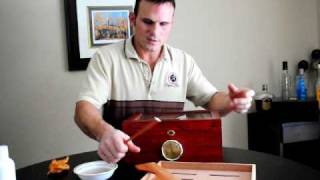 How to season a new Cigar Star Humidor Cigar Humidor [upl. by Arley]