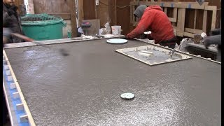 GFRC Casting a Large Concrete Island the Easy Way with Trinic Glass Fiber Reinforced Concrete [upl. by Romeu215]