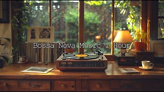 Elegant Café Vibes Coffee Table  1 Hour  Bossa Nova Jazz Music for Relaxing and Creativity [upl. by Lydie]