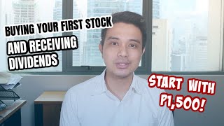 Buying your first stock and receiving dividends [upl. by Leirbaj]