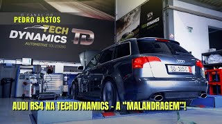 A AUDI RS4 B7 ESTEVE NA TECHDYNAMICS A MALANDRAGEM [upl. by Lynde569]