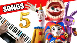 Top 5 SONGS The Amazing Digital Circus Theme [upl. by Yliab]