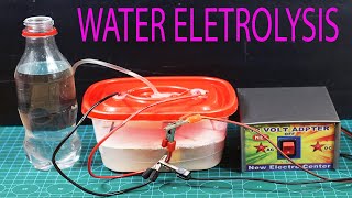 How to Make Water Electrolysis at home  Water Electrolysis Hydrogen And Oxygen Separated [upl. by Eniaj]