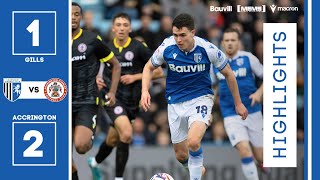 HIGHLIGHTS  Gillingham 1 Accrington Stanley 2 [upl. by Assirrac22]