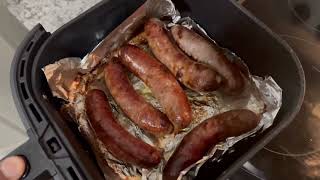 Italian Sausage Air Fryer simple cooking  Captions Subs [upl. by Aninaj450]