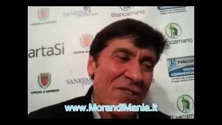 GIANNI MORANDI  Sanremo 2012 la prima intervista [upl. by Jansen129]