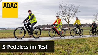 Bis zu 45 kmh SPedelecs im Test  ADAC [upl. by Zarihs392]