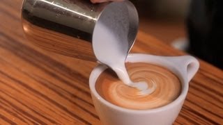 How to Free Pour  Latte Art [upl. by Essirehs]