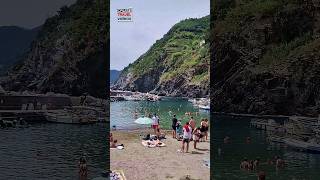 Cinque Terre The most beautiful beach Vernazza cruisetravelvideos travel Italy [upl. by Pedrick]