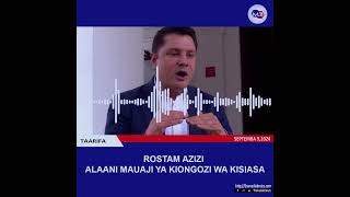 BILIONEA ROSTAM AZIZI ATOA TAMKO MWENENDO WA UTEKAJI NA MAUAJI TANZANIA [upl. by Andra]