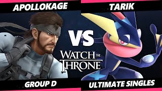 WTT 2023  ApolloKage Snake Vs Tarik Greninja Smash Ultimate  SSBU [upl. by Oslec983]