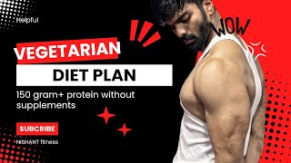 150Gram Protein vegetarian diet  Without supplement [upl. by Siekram]