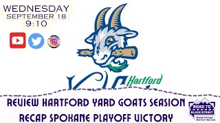 Hartford Yard Goat Season Recap and Playoff PReview Indians are Champs [upl. by Ahtnahc67]