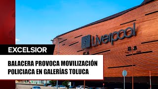 Balacera en Galerías Toluca por ataque directo contra pareja [upl. by Reamy638]