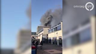 Brand bij Radboud Universiteit Nijmegen Spinozagebouw ontruimd [upl. by Starbuck]