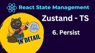 React Zustand Tutorial  6 Persist Middlewaretypescript [upl. by Kearney]