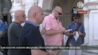 ALBO EDUCATORI ISCRIZIONE OBBLIGATORIA PREOCCUPAZIONE PER I RICREATORI  18072024 [upl. by Jeavons]