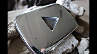 Casting my own silveraluminum PLAY BUTTON [upl. by Tony626]