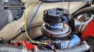 Pertronix IgnitorFlame Thrower 3 Coil HEI Upgrade on the 66 AMC Rambler Rebel  Delco Distributor [upl. by Annoyed]