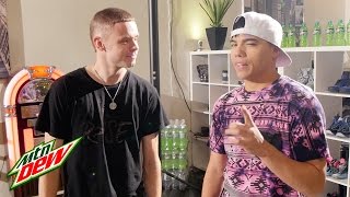 Dtrix x The Professor Do the Dew Challenge  Mountain Dew [upl. by Hsilgne]