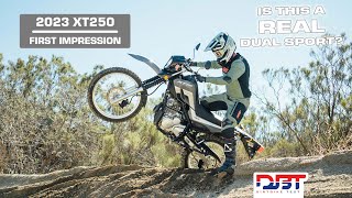 Is The Yamaha XT250 A Real Dual Sport Bike 2022 Yamaha XT250 Riding Impression [upl. by Marba]