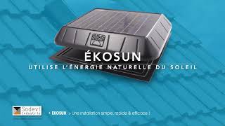 EKOSUN extracteur d’AIR à énergie solaire pour combles lénergie solaire au service de lhabitat [upl. by Grose]