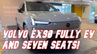 Volvo XC90 is now called the EX90 and is fully electric from 2024 and here’s my first look around [upl. by Euqram]