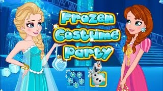 Fun Frozen Costume Party Game EpisodeDisney Frozen GamesDress Up Games [upl. by Eudosia]