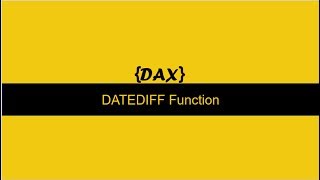 DAX DATEDIff function Power BI [upl. by Nortad]