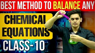 How to Balance any Chemical Equation in 30 seconds🤯 Short Trick Class 10 [upl. by Acinahs729]