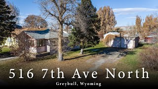 516 7th Ave N Home for Sale Greybull WY [upl. by Sibie]