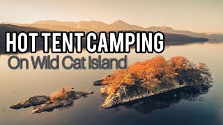 🌧 Wet and Wild 🌬 Hot tent camp on Coniston Water in the Lake District [upl. by Enidan]