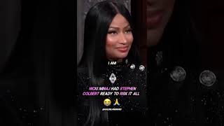 Nicki Minaj HAD Stephen Colbert READY to RISK IT ALL 😭🙏 [upl. by Ynafets262]