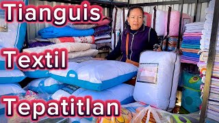 Tianguis textil Tepatitlan Jalisco El más Barato cobijas cobertores edredones sabanas Almoadas [upl. by Borlase]