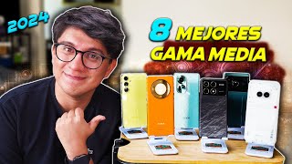 Top 8 mejores celulares gama media 2024 hasta ahora [upl. by Ynahirb]