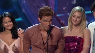 Riverdale Wins Choice Drama TV Show  Teen Choice Awards 2018 [upl. by Neerod]